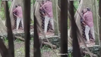 Horny Lovers Fucking Outdoor Secretly Recorded