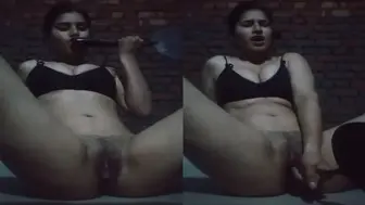 Wild horny village girl hard masturbation video
